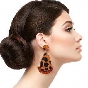 Leopard Print Earrings